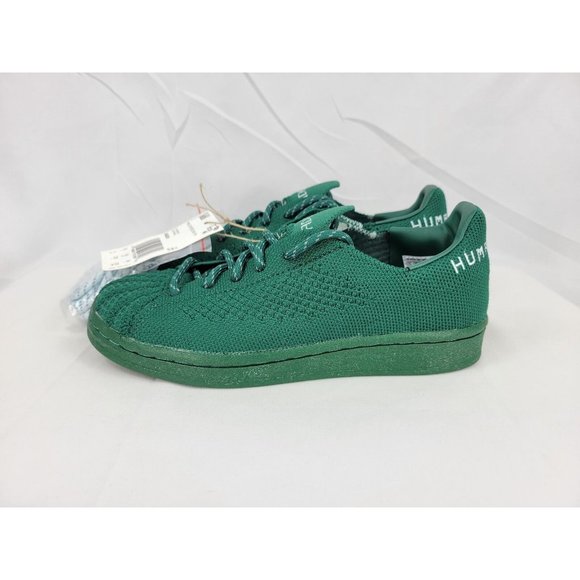 Adidas Pharrell Superstar Primeknit Dark Green Shoes Youth 4Y Womens 5.5 S42928 - Picture 7 of 11
